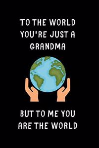To The World You're Just A Grandma But To Me You Are The World