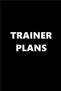 2020 Weekly Planner School Theme Trainer Plans Black White 134 Pages