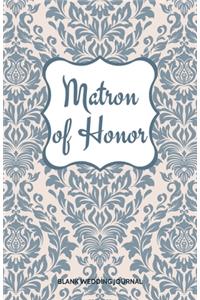 Matron of Honor Small Size Blank Journal-Wedding Planner&To-Do List-5.5