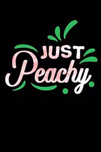 Just Peachy: College Ruled Lined Writing Notebook Journal, 6x9, 120 Pages