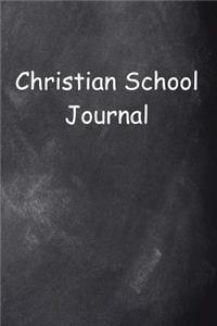 Christian School Journal Chalkboard Design