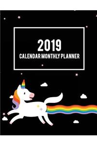 2019 Calendar Monthly Planner