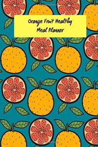 Orange Fruit Healthy Meal Planner
