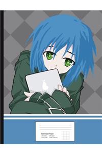 Anime Manga Girl Graph Paper Composition Book