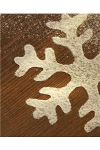 Rustic Snowflake Design School Comp Book 130 Pages