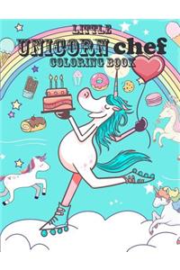 Little Unicorn Chef Coloring Book