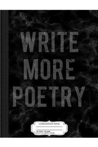 National Poetry Day Month Composition Notebook