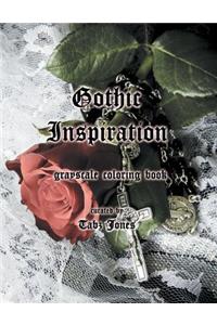 Gothic Inspiration Grayscale Coloring Book