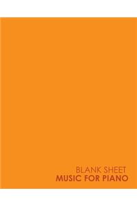 Blank Sheet Music for Piano