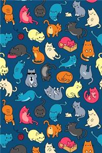 Bullet Journal Notebook for Cat Lovers Fun Cat Pattern 1
