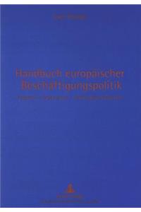 Handbuch europaeischer Beschaeftigungspolitik