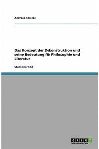 Das Konzept der Dekonstruktion und seine Bedeutung für Philosophie und Literatur