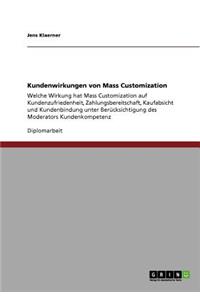 Kundenwirkungen von Mass Customization