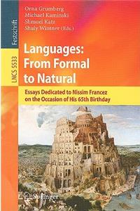 Languages: From Formal to Natural