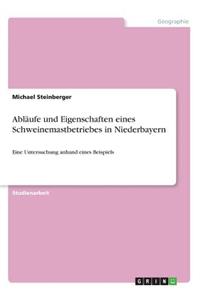 Abläufe und Eigenschaften eines Schweinemastbetriebes in Niederbayern: Eine Untersuchung anhand eines Beispiels