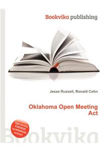 Oklahoma Open Meeting ACT