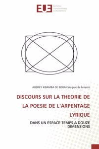 Discours Sur La Theorie de la Poesie de l'Arpentage Lyrique