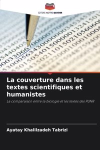 La couverture dans les textes scientifiques et humanistes