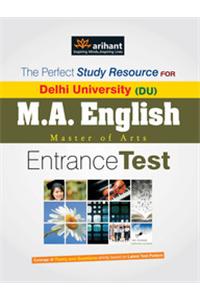 The Perfect Study Resource For - Delhi University (Du) M.A. English 2014 Common Entrance Test