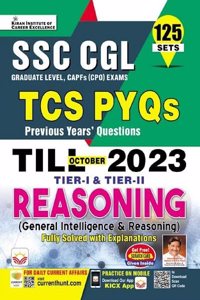 SSC CGL Reasoning TCS PYQs Till October 2023 Tier 1 & Tier 2 Solved Papers (English Medium)