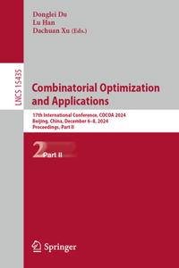 Combinatorial Optimization and Applications