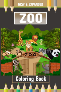 New & Expanded Zoo Coloring Book