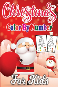 Christmas Color By Number For Kids