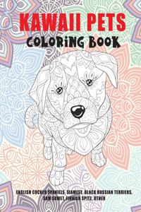 Kawaii Pets - Coloring Book - English Cocker Spaniels, Siamese, Black Russian Terriers, Sam Sawet, Finnish Spitz, other