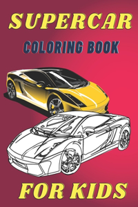 Supercar Coloring Book For Kids
