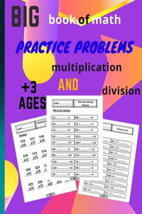 big book of math practice problems multiplication and division