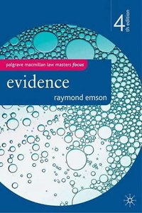 Evidence (Palgrave Macmillan Law Masters)