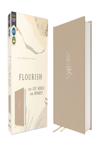 Flourish: The NIV Bible for Women, Cloth Over Board, Cream, Comfort Print