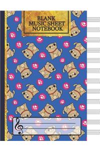 Blank Music Sheet Notebook