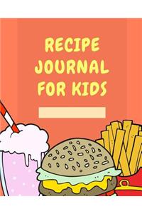 Recipe Journal For Kids
