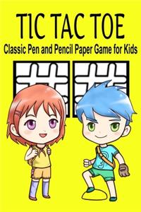 Tic Tac Toe Classic Pen and Pencil Paper Game for Kids