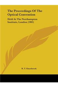 Proceedings Of The Optical Convention
