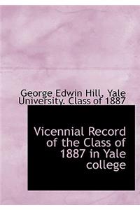 Vicennial Record of the Class of 1887 in Yale College