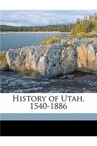 History of Utah, 1540-1886