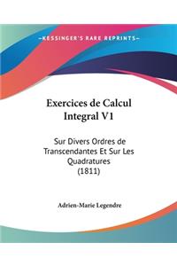 Exercices de Calcul Integral V1