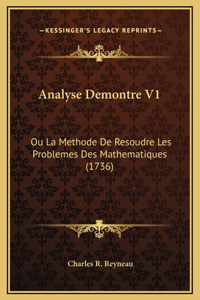 Analyse Demontre V1