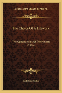 The Choice Of A Lifework