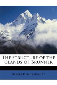 The Structure of the Glands of Brunner