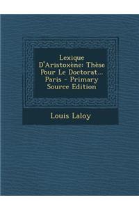 Lexique D'Aristoxene