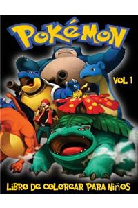 Pokemon Libro de Colorear para niños Volume 1