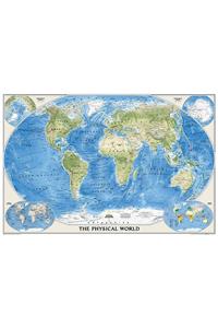 National Geographic: World Physical Wall Map - Laminated (Poster Size: 36 X 24 Inches)