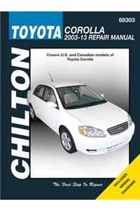 Toyota Corolla, 2003-13: Does Not Include Information Specific to Xrs Models