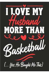 I love my Husband More Than basketball (...yes, he bought me this)