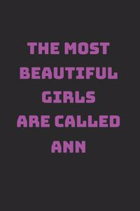 Ann Girl Woman Notebook