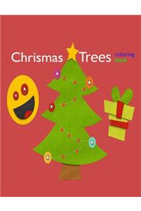 Chrismas Trees coloring book