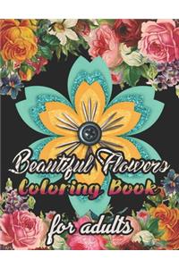 Beautiful Flowers Coloring Book for adults